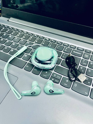 NPU Smart New Design Led UltraPods 2 Buds With Charging Case_NP140 Bluetooth(Green, True Wireless)