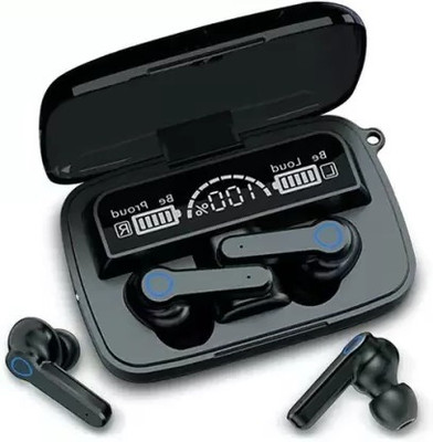 Mayank M19 LED Display EarBuds Wireless Bluetooth With Portable Charging Case K27 Bluetooth(Black, True Wireless)