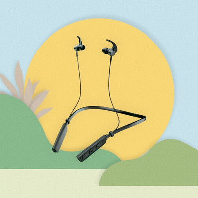 GPQ STORE Rokerz 235 Pro Wireless Bluetooth Neckband(0.2341 Bluetooth(Black, In the Ear)
