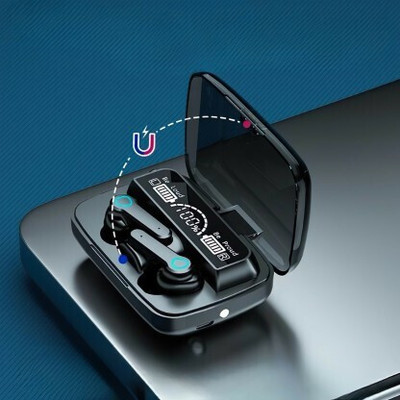 Fuziqra al New Edition TWS M19 Gaming Earbuds Bluetooth5.0 Wireless LED Digital DisplayN9 Bluetooth(Black, In the Ear)