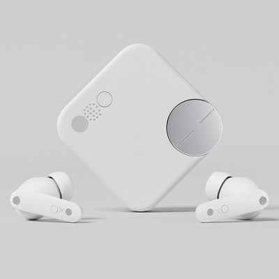 Mid Light Bluetooth Earbuds – Wireless in-Ear Headphones with Mic & Case Bluetooth Gaming(White, In the Ear)