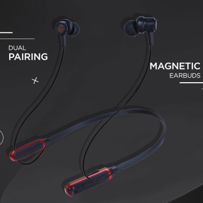 Qeikim Active Noise Cancellation,34H Playtime, 60ms Low Latency Mode, Dual Pairing Bluetooth Headset(Black, Red, Multicolor, In the Ear)