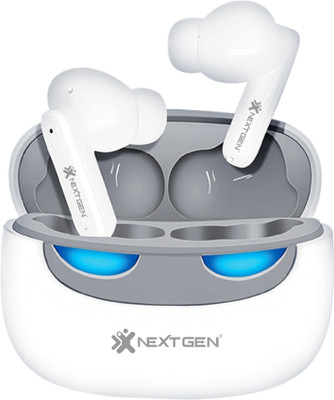 NEXTGEN True Wireless in Ear Earbuds With Mic 20 Hrs Playtime | Bluetooth 5.1 Bluetooth(White, True Wireless)