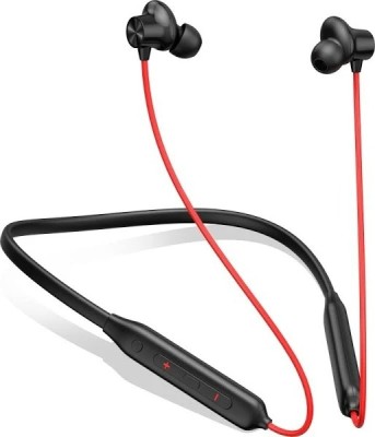 Qexle Bullet Wireless Q2 ENC Earphone With 48 Hours Playtime And Gaming 54DB SoundCore Bluetooth(Black, Red, In the Ear)