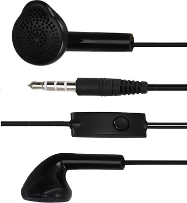 CABTRONICS ORIGINAL 3.5MM JACK EARPHONE WITH NOISE CANCELLATION MIC Wired(Black, In the Ear)