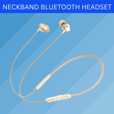 FRONY Bt Jazz (Neckband Bluetooth Headphone) With Vibration & HD Sound QualityP325 Bluetooth(Gold, True Wireless)
