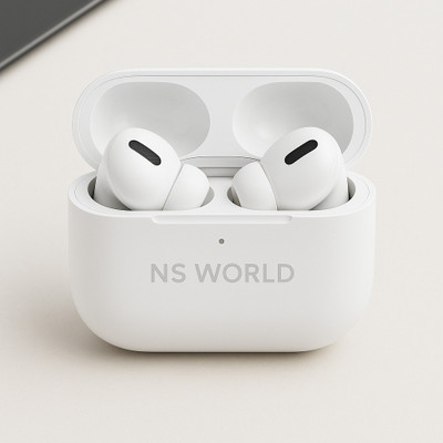 NS WORLD Q9 Airbuds Tws |Max Power| HD Sound | BT Earbuds |Mic & Touch Controls Headphone Bluetooth(White, True Wireless)