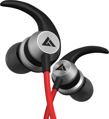 Boult X1-Wired with Dual Dynamic Drivers, BoomX Rich Bass, In-line Control, IPX5 Wired Headset(Red, In the Ear)