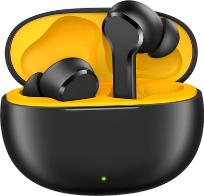 DUJE BT-110 in The Ear Upto 38 Hours Playtime,with AI ENC for calls&Deep Bass-8 Bluetooth(Black, True Wireless)