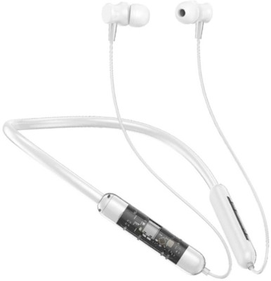 Qeikim In-the-ear Bluetooth Headset with Upto 30h Talktime Deep Bass - White-1 Bluetooth Headset(White , Enhanced Bass , Transparent Headphones , Immersive LED Lights, In the Ear)
