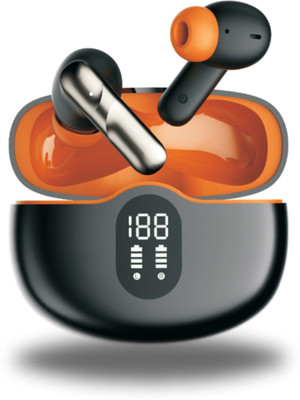 Chaebol 2024 True Wireless Earphones Headphones TWS HIfI Sound Low Latency Bluetooth(Black, Orange, True Wireless)