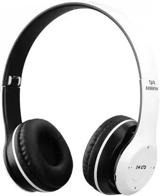Techpunch Hot Selling Gaming Bluetooth Over Ear Headphones with Mic Bluetooth Headset Bluetooth & Wired(White, On the Ear)