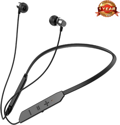 Worricow bluetooth wireless in ear earphone headset with mic upto 36hrs playtime Bluetooth Headset(Black, In the Ear)