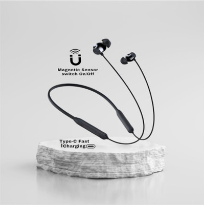 AIZINA 48 Hours Playtime Bluetooth Wireless Neckband Headphones Earphone_G7_3T Bluetooth & Wired(Black, In the Ear)