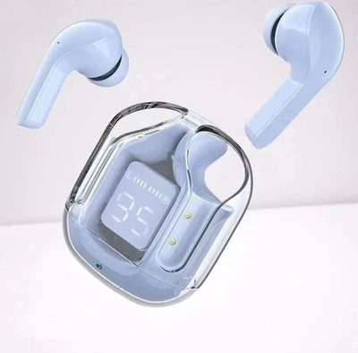 Mid Light Premium design UltraPods Buds EP07 Transparent With Charging Case M33 Bluetooth(Blue, True Wireless)