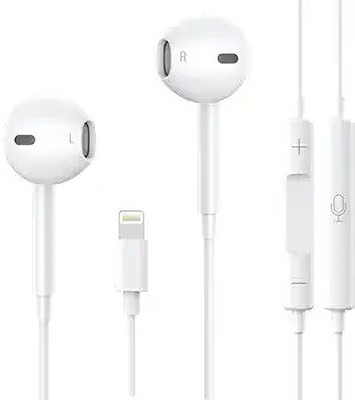 MARS Lightning Without Woofer Earphones|Sharp Clear Sound|Secure Fit for DailyComfort Wired(White, In the Ear)