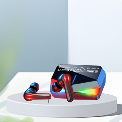 Clairbell Wireless Earbuds TWS Bluetooth 5.1, Touch Control Transparent LED DisplayA76 Bluetooth(Multicolor, True Wireless)