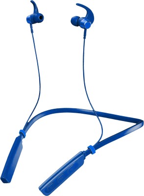 Rueqn Bluetooth Neckband in-Ear Headphones Headset with Mic, Deep Bass, Sports Bluetooth Headset(Blue, In the Ear)