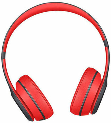 Worricow 24H Playtime, Hi-Res Thunder bass Gym Headphone with calling mic Bluetooth(Red, On the Ear)