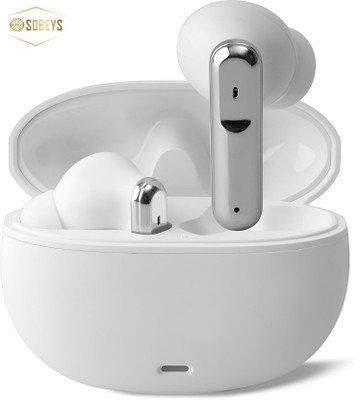 SOBEYS 151 TWS Bluetooth Earbuds with Good Sound, Deep Bass, Touch Control Bluetooth(Glossy White, True Wireless)
