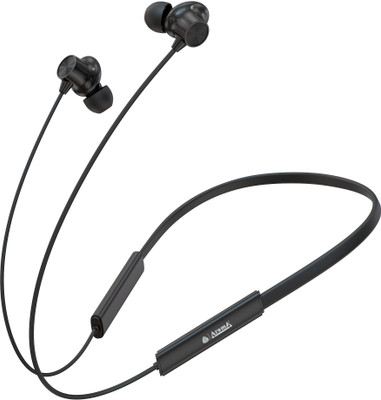 Aroma NB121A Buds Wireless 3 Upto 60H Playtime*, ENC, Magnetic On/Off Neckband Bluetooth(Pure Black, In the Ear)