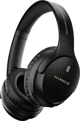 Hammer Bash Vivid Bluetooth & Wired(Black, On the Ear)