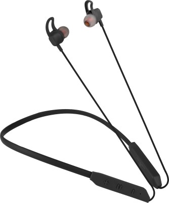 Hitage NBT-1954 Exclusive Series 26 Hours Music Awesome Bass 10 mm Driver Neckband Bluetooth Headset(Black, In the Ear)
