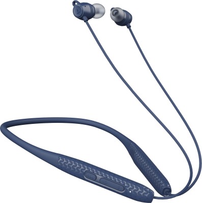 boAt Rockerz 255 Max with 60 Hours Playback, EQ Modes & Power Magnetic Earbuds Bluetooth Headset(Space Blue, In the Ear)