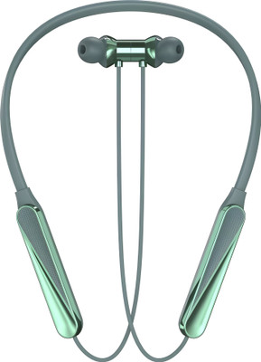 RED WIRED Bluetooth Headphone - 100Hours Playtime Wireless Neckband headphones Earphone-4 Bluetooth Gaming(Green, In the Ear)