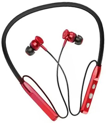 ROKAVO AUDIO HOPE 35 HOURS MUSIC PLAYBACK Neckband Wireless With Mic, Headphones Bluetooth Headset(Red, In the Ear)