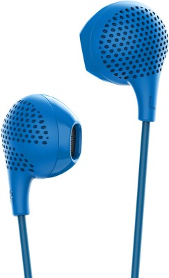 boAt Bassheads 104 Wired Headset(Blue, In the Ear)