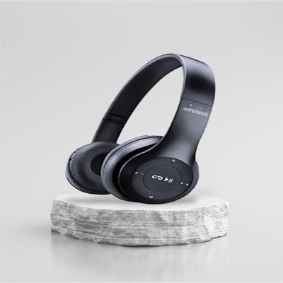 house of common Pro-Level Bluetooth Gaming Headset with Foldable Design and Mic_R8 Bluetooth & Wired(Black, On the Ear)