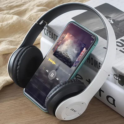 TABARET Newly Wireless Headphones Over Ear Thunder Bass, Volume Control, Bluetooth, Bluetooth(White, On the Ear)