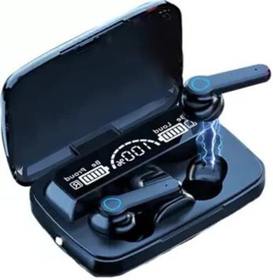 Fuziqra al M19 LED Display EarBuds Wireless Bluetooth With Portable Charging Case K1 Bluetooth(Black, True Wireless)