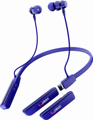 delphine Neckband Wireless with extra Battery blue Bluetooth(Blue, In the Ear)