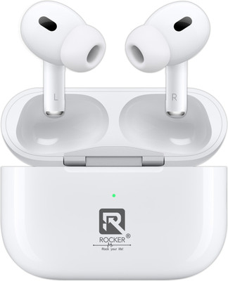 Rocker RK-05 PRO2 True Wireless Earbuds 40-Hr Battery Life, Deep Bass & Noise Reduction Bluetooth(White, True Wireless)