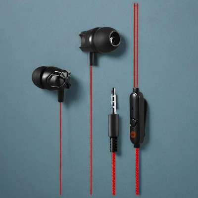 3BAAN X431M106 (Stereo Earphone) Strong Bass Stereo HD Wired Wired(black and red, In the Ear)