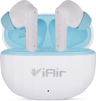 IAIR T18 Pro 42Hours Playtime | ENx Technology | In-built Mic | Voice Assistant | Bluetooth(Pearl White, True Wireless)