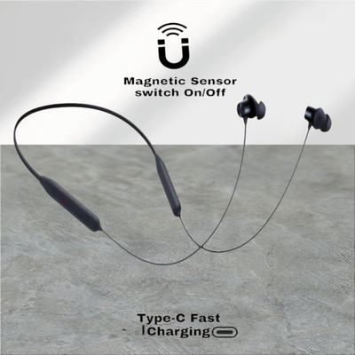 TWS Pro Neckband With Upto 48 Hours Playback & Fast Charging Earphone_8C Bluetooth & Wired(Black, In the Ear)