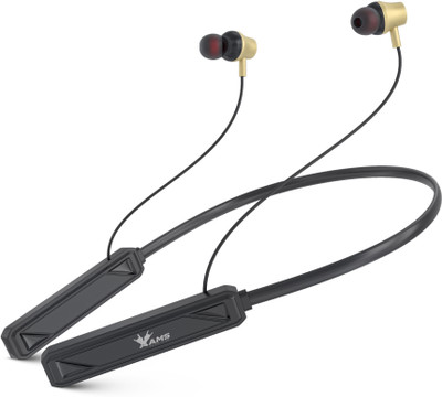 AAMS 139 Bluetooth Wireless in Ear Earphones, 16Hrs Battery Life, BT V5.0 with HD mic Bluetooth(Gold, In the Ear)