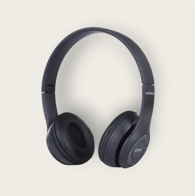 GDS Collapsible Bluetooth Headset featuring Turbo Bass Boost_RA Bluetooth & Wired(Black, On the Ear)