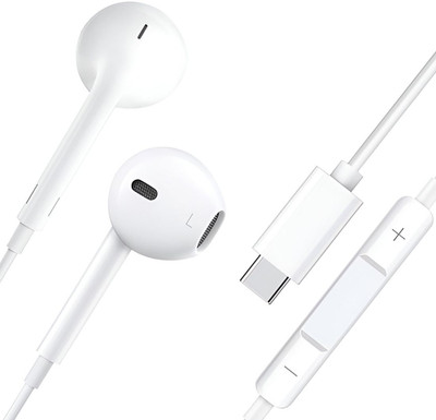 X88 Pro Wired Earphone Type C, In the ear (i-phone 15, White) Wired(White, In the Ear)