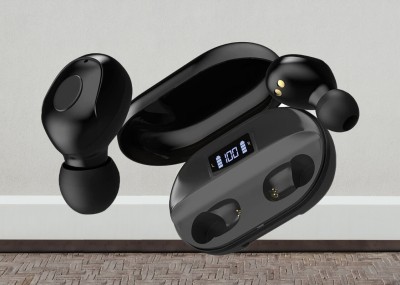 GUGGU M39_T2 Wireless Earbuds with Bluetooth 5.0 & Digital Display Bluetooth Headset(Black, In the Ear)
