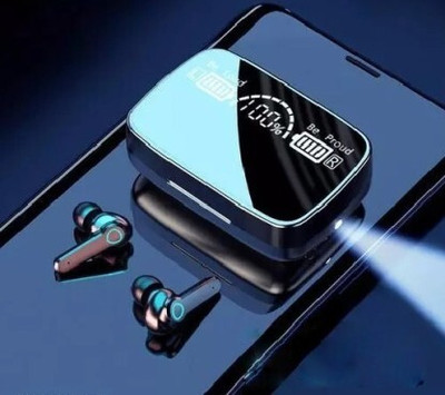 OCEAN THREEZ M19 TWS Bluetooth Earbuds noise cancellation Wireless Bluetooth Earbud Sprots Bluetooth(Black, In the Ear)
