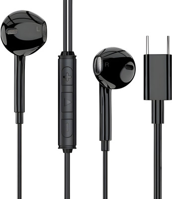 Bxeno BassHeads 100 Wired Earphones with Mic For Sam_sung M34/M14/M04/M13/M53/M33/M12 Wired(Black, In the Ear)