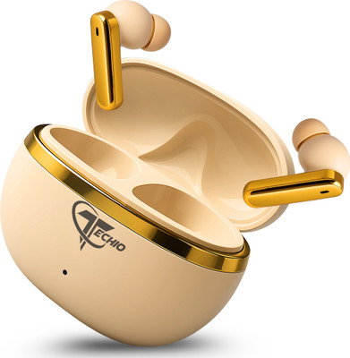 Techio NIRVANA_ION Wireless Earbud Z_2 | Type-C Fast Charging Bluetooth(White, True Wireless)