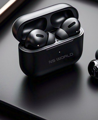 NS WORLD F9 Airbuds Tws |Max Power| HD Sound | BT Earbuds |Mic & Touch Controls Headphone Bluetooth(Thunder Black, True Wireless)