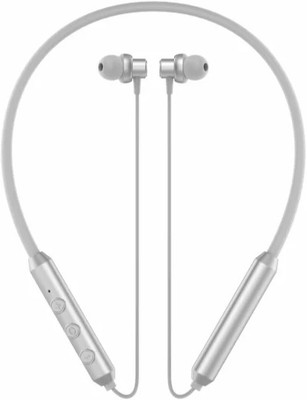 THE MOBILE POINT IPX5 40 HRS Playback, ENC Technology, Beast Mode & ASAP, C-Type Fast Charging Bluetooth(Silver, In the Ear)