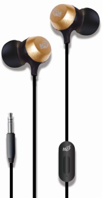 SANNO WORLD MZ golden earphone extra bassBalanced Hi-Fi Stereo Sound
High-quality speakers Wired Headset(Golden, In the Ear)
