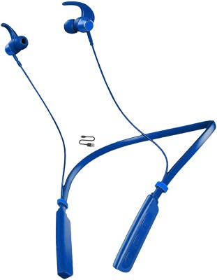IZWI DOURO HIGH BASS 36Hr PlayTime Mic Neckband Wireless Headphones Earphones-A10 Bluetooth Gaming Headset(Blue, In the Ear)
